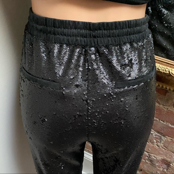 ANTHRO| Sequin joggers | M - Picture 7 of 8